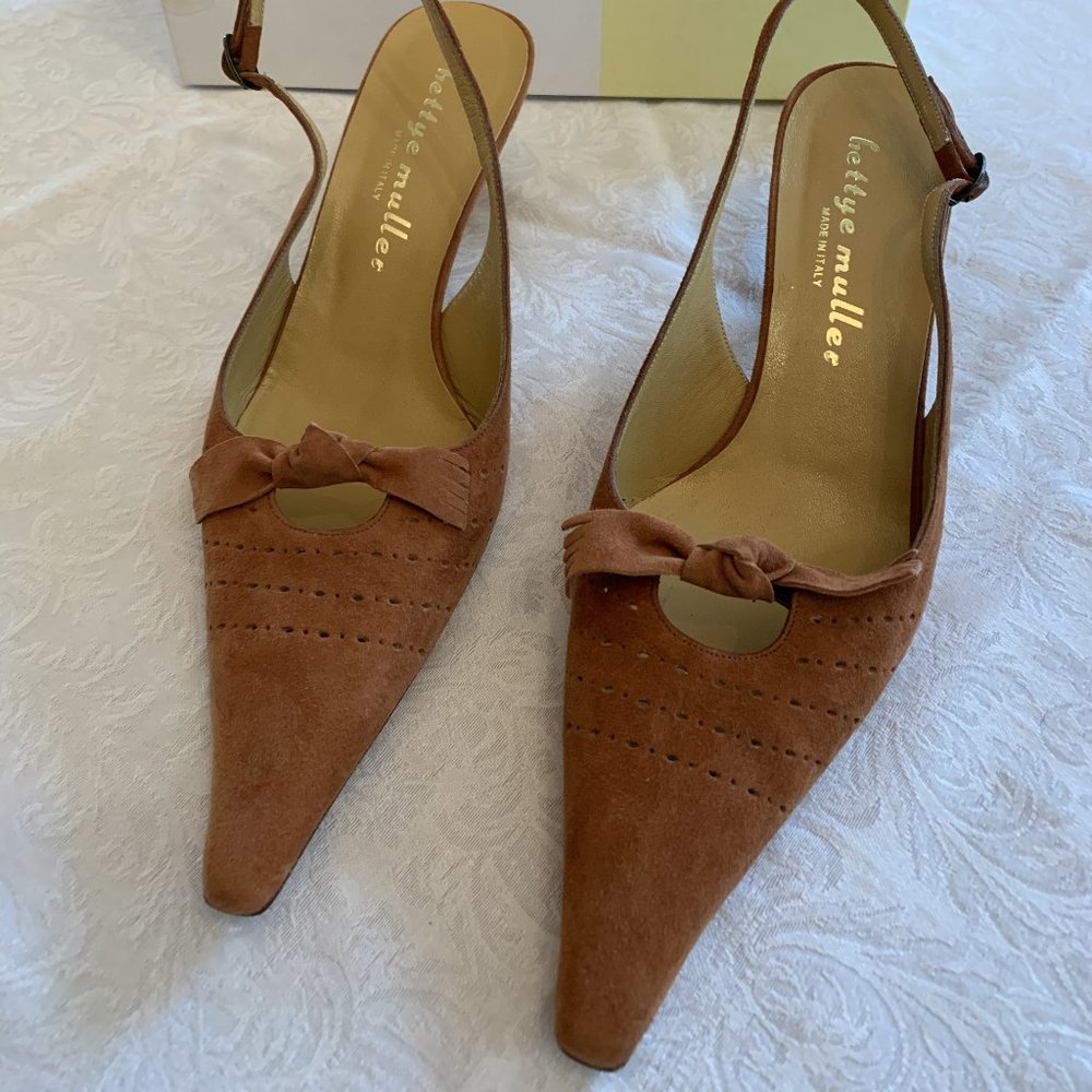 Betty Muller Kitten Heel Slingbacks